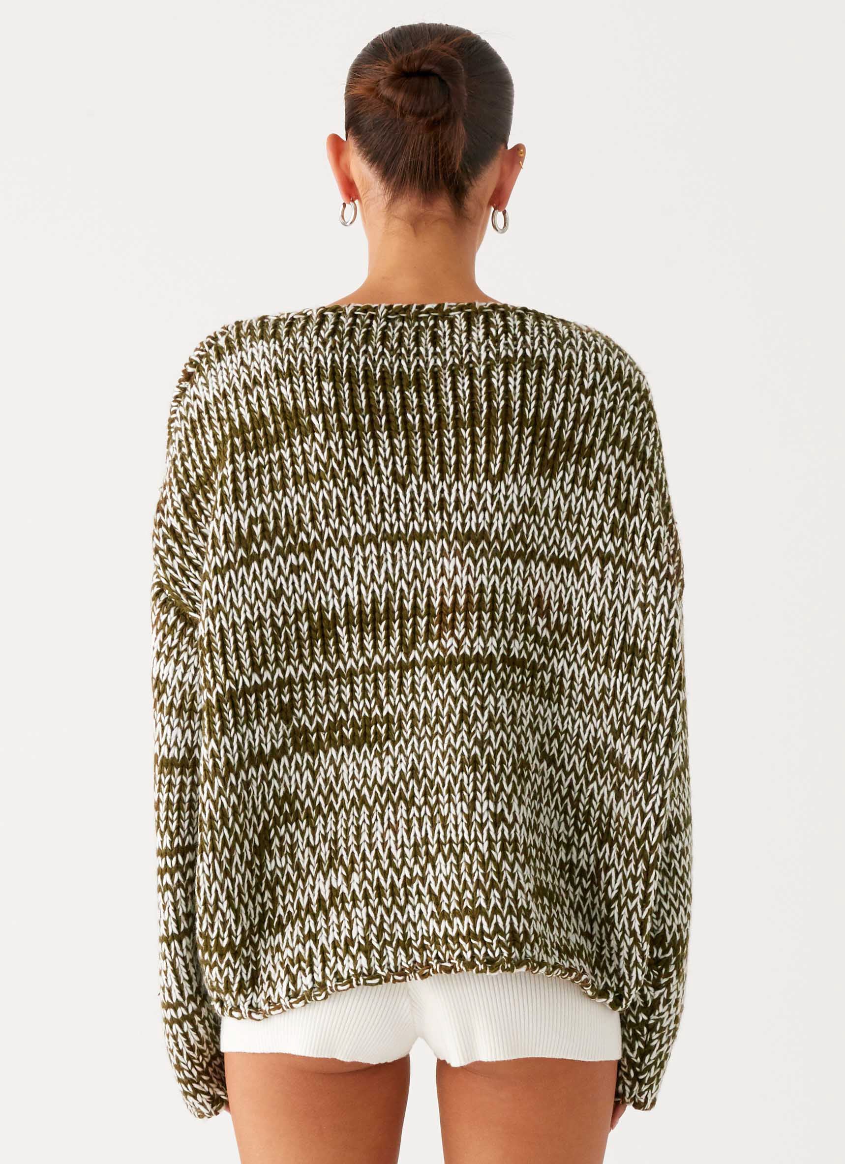 Darla Oversized Knit Jumper - Khaki