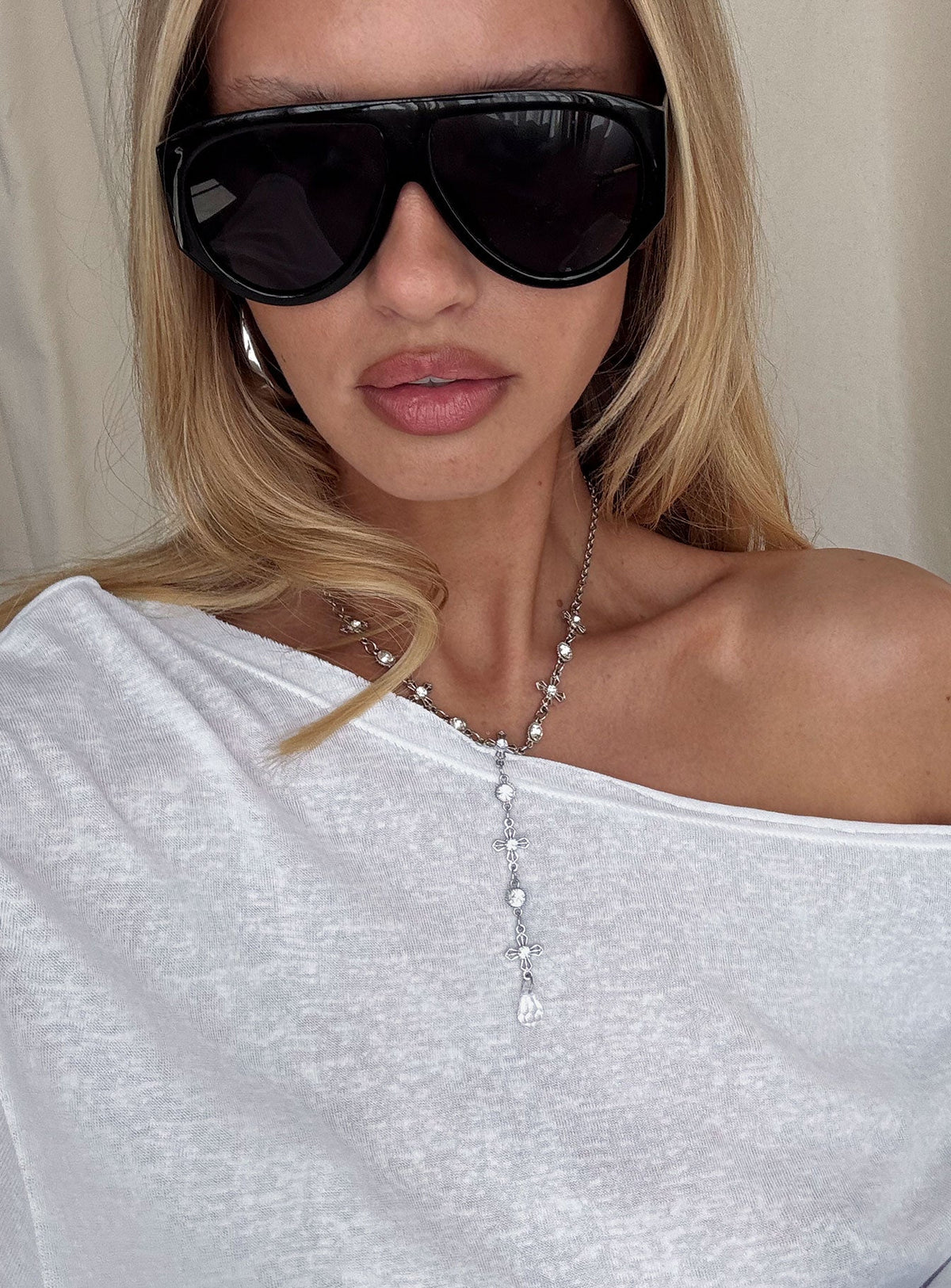 Ellasyn Y Necklace Silver