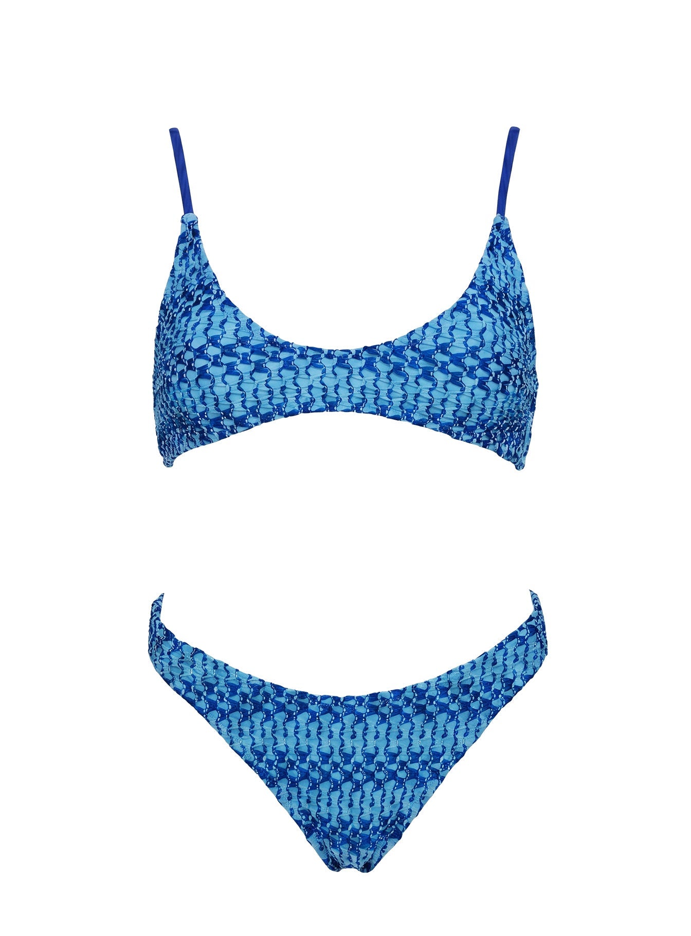 Esplanade High Side Bikini Bottoms Blue