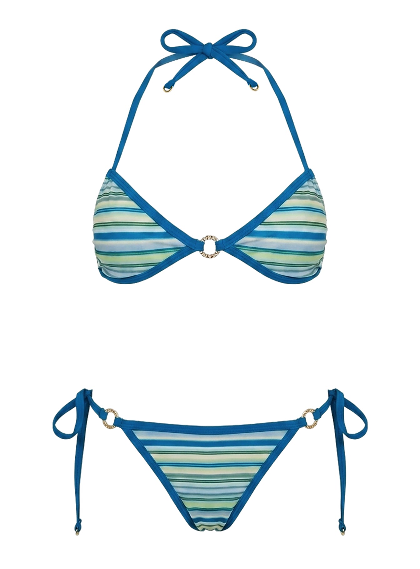Idola Bikini Bottoms Blue Stripe
