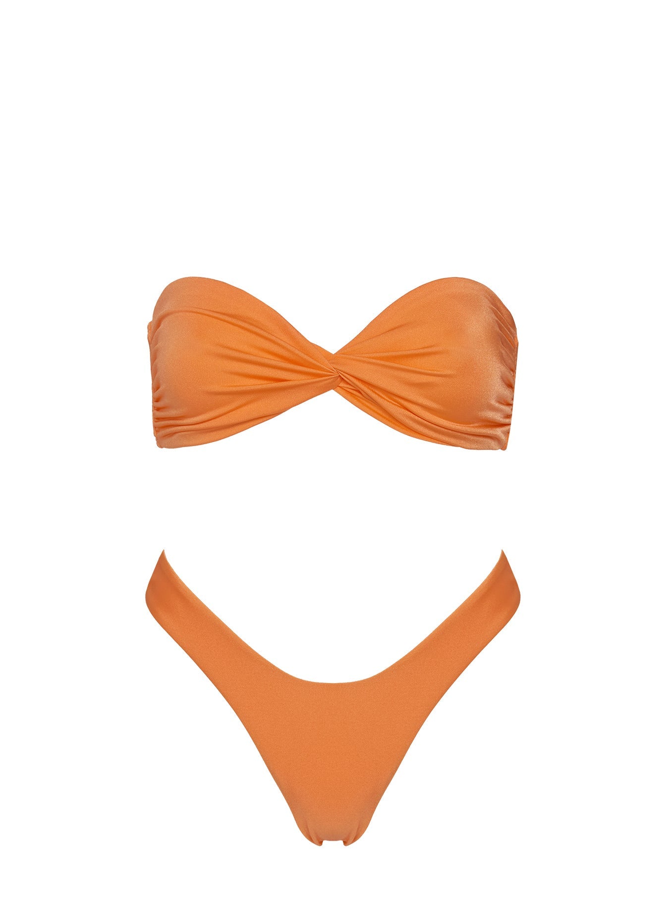 Tamrali Bandeau Bikini Top Orange