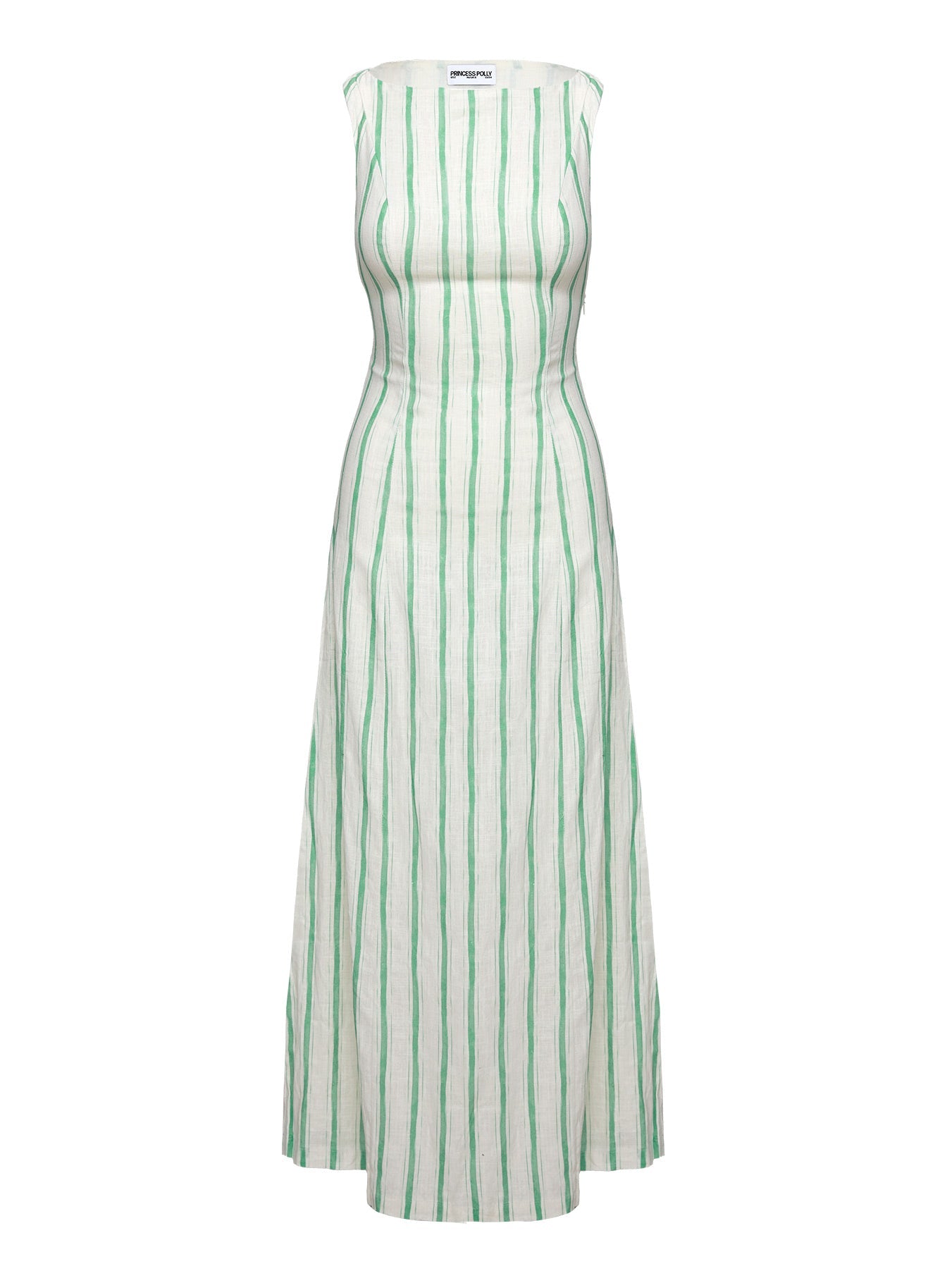 Lewisa Maxi Dress Green Stripe Petite