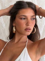 Raskin Hoop Earrings Gold