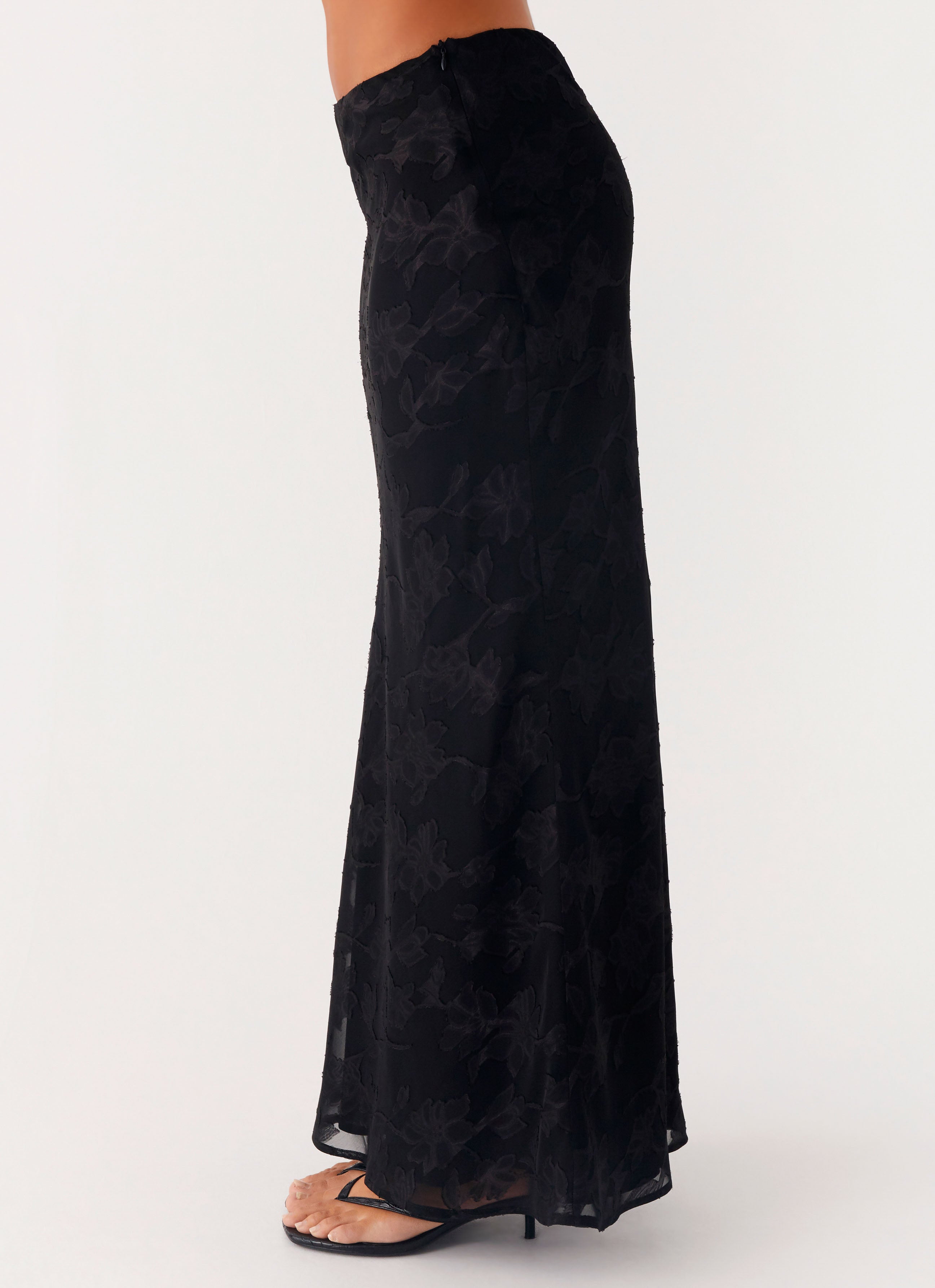 Starlit Maxi Skirt - Black