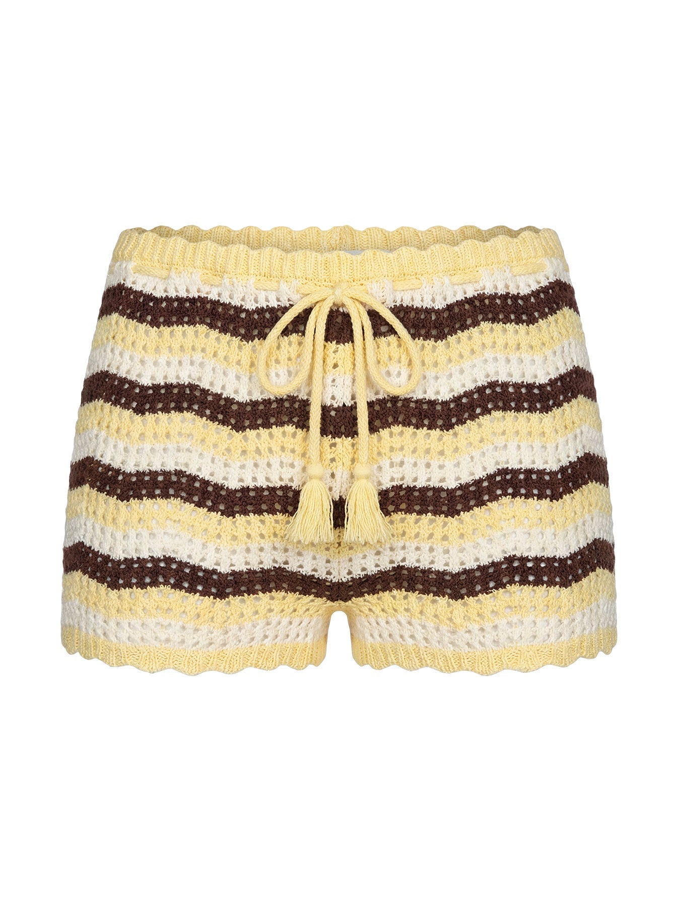 Summer Agenda Micro Swim Shorts Butter / Chocolate