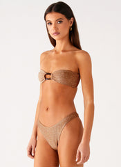 Sun Spell Bikini Bottom - Gold