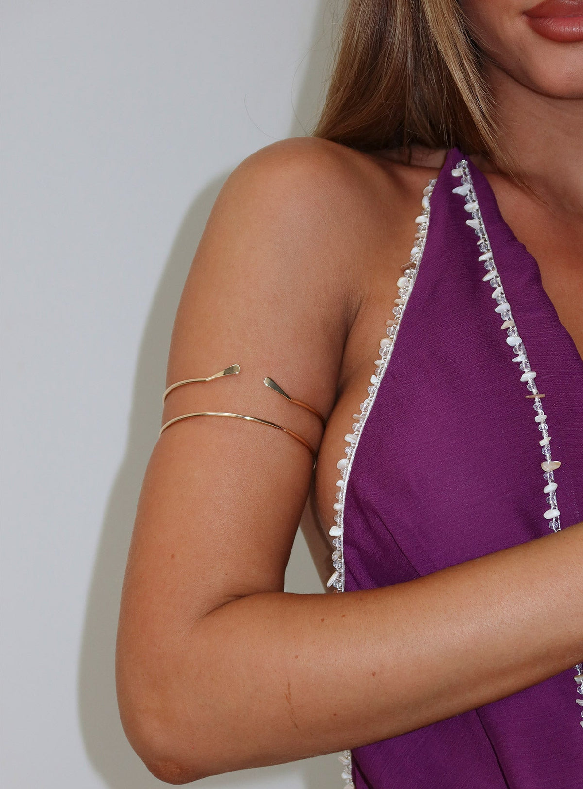 Through The Summer Arm Cuff Gold